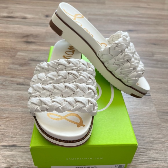 Sam Edelman ainslie white nappa sandals. Size 6 - Picture 6 of 8